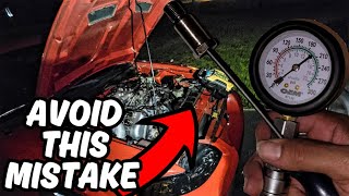 Simple Compression Test Goes Wrong | Compression Testing Your Engine Tips And Tricks