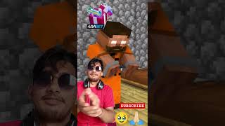 Help Herobrine To Escape Prison Challenge#minecraftshorts #funny #animation#livebigagency #4rabetind