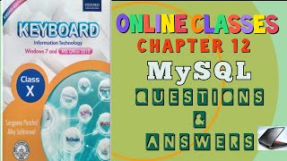 SEBA COMPUTER SCIENCE|CLASS 10| CHAPTER 12| MYSQL | EXERCISE