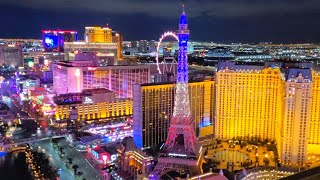 🇫🇷 Eiffel Tower Light Show | Paris Las Vegas | As seen from Cosmopolitan Hotel