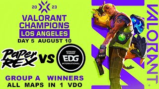 PRX vs EDG - VALORANT Champions 2023 -  Los Angeles - Groups Day 5