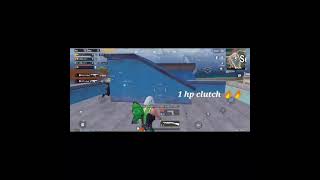 1 hp clutch 🔥 || #shorts #youtubeshorts #pubgmobile #pubgnewstate