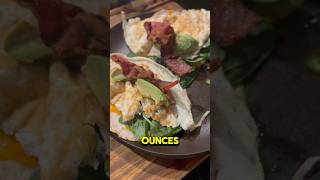 Delicious High Protein Breakfast Recipe Idea 🥚🥓🥑🌯