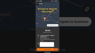 Working FOR JUST EAT And UBER EATS Would You Accept or d cline this ORDER #deliveringfood #justeat