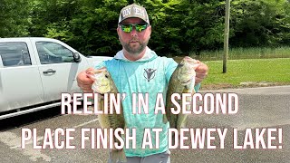 Reelin' in a SECOND PLACE finish at Dewey Lake, Ky!