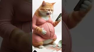 pregnant billi #cat #catlover #cute #kucinglucu #garfield #youtube