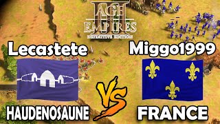 AOE III DE Tourney preparation : bo 5 against miggo (game 3)