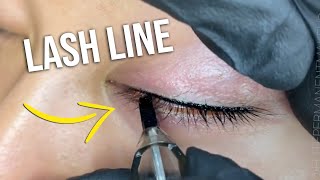 Lash Line Permanent Makeup Process - Episode 55