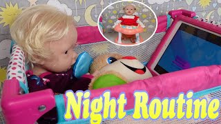 Silicone baby's Night Routine feeding and Changing