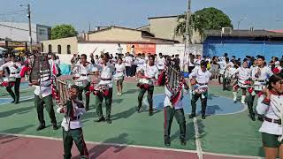 UE Provincia de Tungurahua,  Banda de paz,  Julio2024, presentación en Liceo Los Delfines. Guayaquil