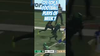 CFL unreal football plays of week 7 #football #collegefootball #cfl #cflfootball