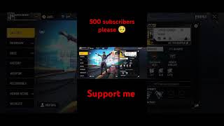 500 subscriber please 🥺 support me #freefire #garenafreefire #totalgaming #ff #comedyvideos #free