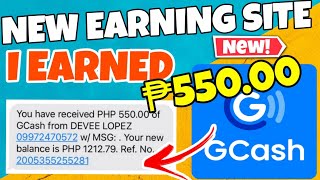 NEW PAYING SITE I EARNED GCASH WORTH OF ₱550.00 PESOS! RECEIVED AGAD-AGAD!