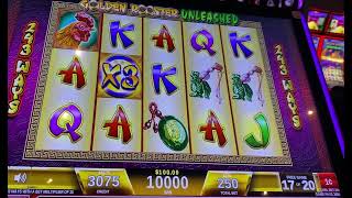 Golden Rooster Unleashed 4-line bonus $2.50 bet