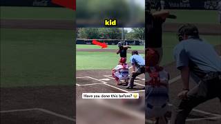 This kid stole HOME on the swing 🤯