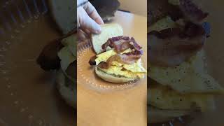 Low Carb Bacon and Egg on a Keto Roll (Arnold)