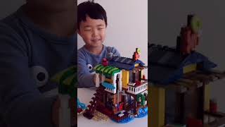 Building Surfer Beach House / LEGO Timelapse #shorts