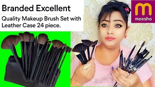 Meesho affordable makeup brush set/makeup brush for beginners/best makeup brush set with case/Review