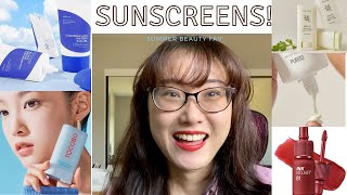 Summer beauty must-have! Best sunscreen for the summer! ~ How to reapply sunscreen! YesStyle beauty!