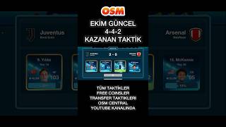 OSM 2024 EKİM GÜNCEL 4-4-2 TAKTİK ! ONLINE SOCCER MANAGER NEW TACTIC #shorts #osm