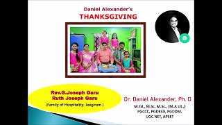 2022 THANKSGIVING-Dr.Daniel Classics