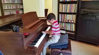 Parker Wolf (age 6) - Faber Piano Adventures 3A, Vivace