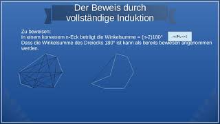 Beweis der Woche: Winkelsumme in einem konvexen n-Eck, Beweis durch vollständige Induktion