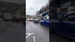 BMW M5 rev off in cheddar gorge