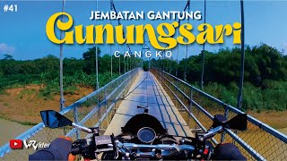 JEMBATAN GANTUNG EXTREM3 ❗❓  DESA CANGKO INDRAMAYU, SER3M BANGET ❗❗#motovlogerindramayu