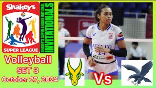 FEU LADY TAMARAWS VS ATENEO LADY EAGLES SET 3 SHAKEYS SUPER LEAGUE October 27, 2024