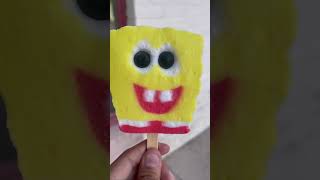 Three perfect SpongeBob popsicles #shorts #spongebobpopsicle