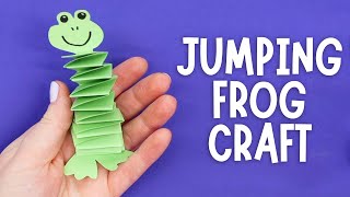 Jumping Frog Craft | Easy Paper Crafts