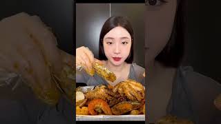 Mukbang MÂM HẢI SẢN SỐT THÁI #mukbang