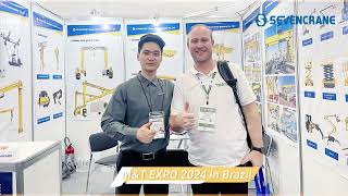 M&T EXPO 2024 in Brazi - SEVENCRANE#exhibition #crane #lifting #brazil #youtube #machine