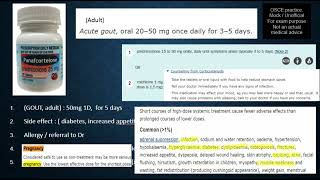 Rx 3.03, Prednisolone counselling, gout, panafcortelone, OSCE, NAPLEX, KAPS, USMLE, Roze Pharm