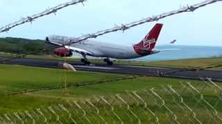 Virgin Atlantic A330 Landing  in Grenada