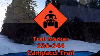 McLean Creek Trail Preview Marker 236-244, Campacci Trail