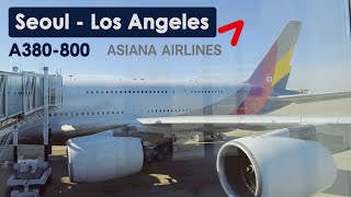 Asiana A380 Economy Seoul to Los Angeles