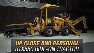 Walkaround of the Vermeer RTX550 ride-on tractor