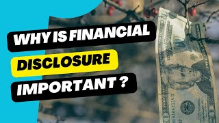 Divorce - Why is financial disclosure important?