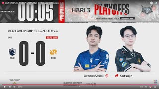 Restream RRQ vs TLID Playoff MPL Indonesia S14 #MLBBIDCreator