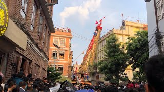 Rato Machindranath Jatra 2081 || Okubahal to Thapahiti || Chakka Bigreyo Rath Tanna Sthagit ||