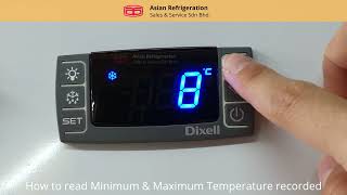 How to use Dixell XR30-CX Controller. Read Min/Max Temperature