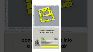Parametric Stair from Polyline (Grasshopper3d)  #shorts