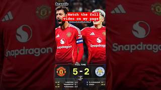 Manchester United Vs Leicester City  #shortsfeed #youtubeshorts #manchesterunited