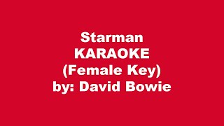 David Bowie Starman Karaoke Female Key