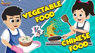 Desi Food Vs Chinese Food | Bangla Cartoon | Bengali Fairy Tales | Bangla Rupkothar Golpo