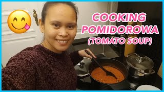 FILIPINA WORKER IN POLAND: COOKING POMIDOROWA OR TOMATO SOUP | IT'S MY FAVOURITE! || Lhara Barnig 🌷