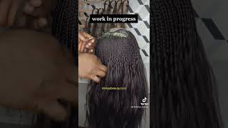 #shorts : Trust The Process / Work in Progress / Handmade Box Braids Wig