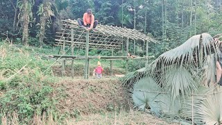 Full video complete single mother building a new bamboo house - single mom mother life